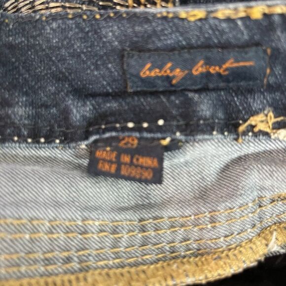SEVEN7 Baby Bootcut Embellished Studded Jeans - Picture 4 of 9